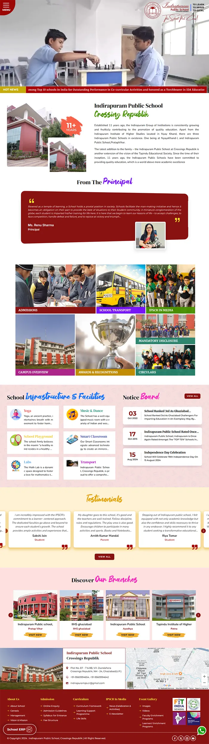 Indirapuram Public School, Crossings Republik